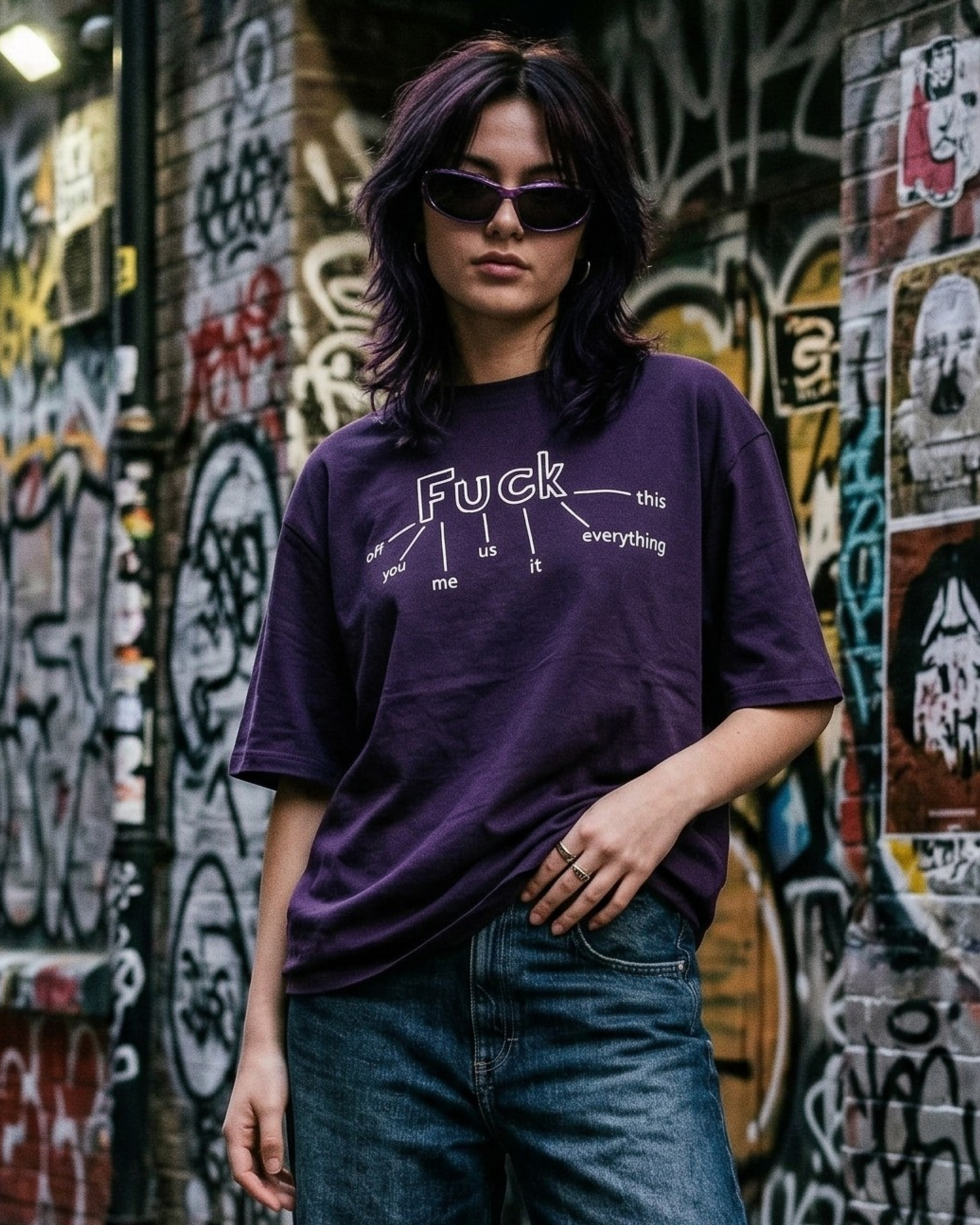 F Everything Flowchart – Oversized Tee