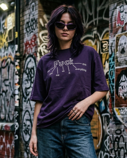 F Everything Flowchart – Oversized Tee