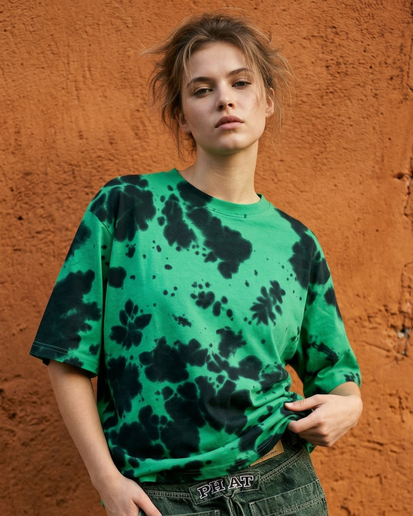 Forest Burn – Tie Dye Oversized Tee