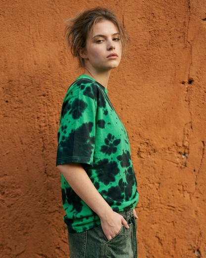 Forest Burn – Tie Dye Oversized Tee