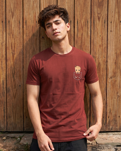 Peaking Groot - Classic Regular Tee