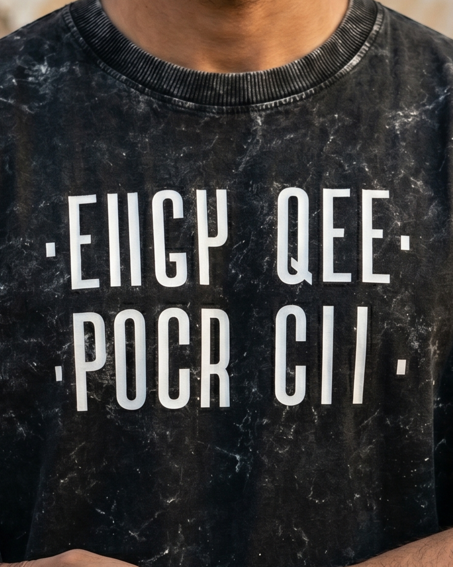 F Off - Acid Washed Oversized Tee