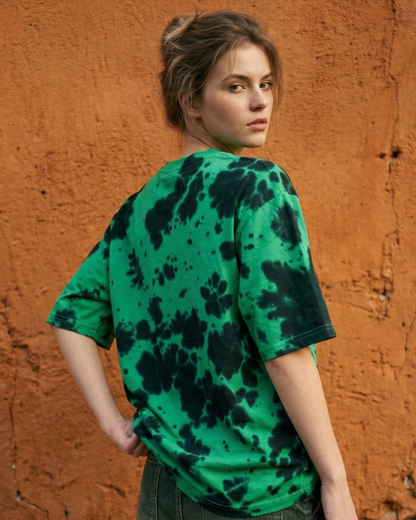 Forest Burn – Tie Dye Oversized Tee