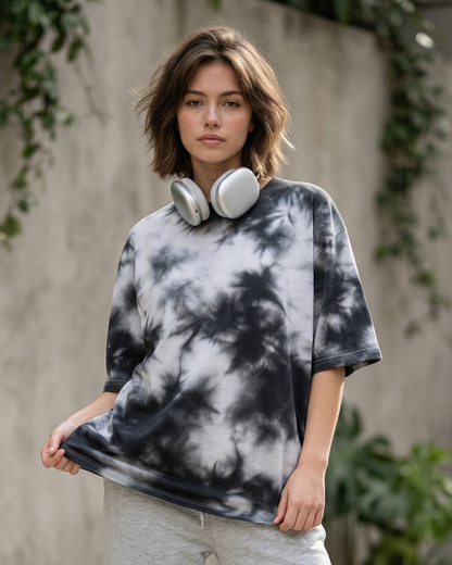 Moon Fade - Tie Dye Oversized Tee
