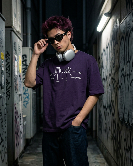 F Everything Flowchart – Oversized Tee