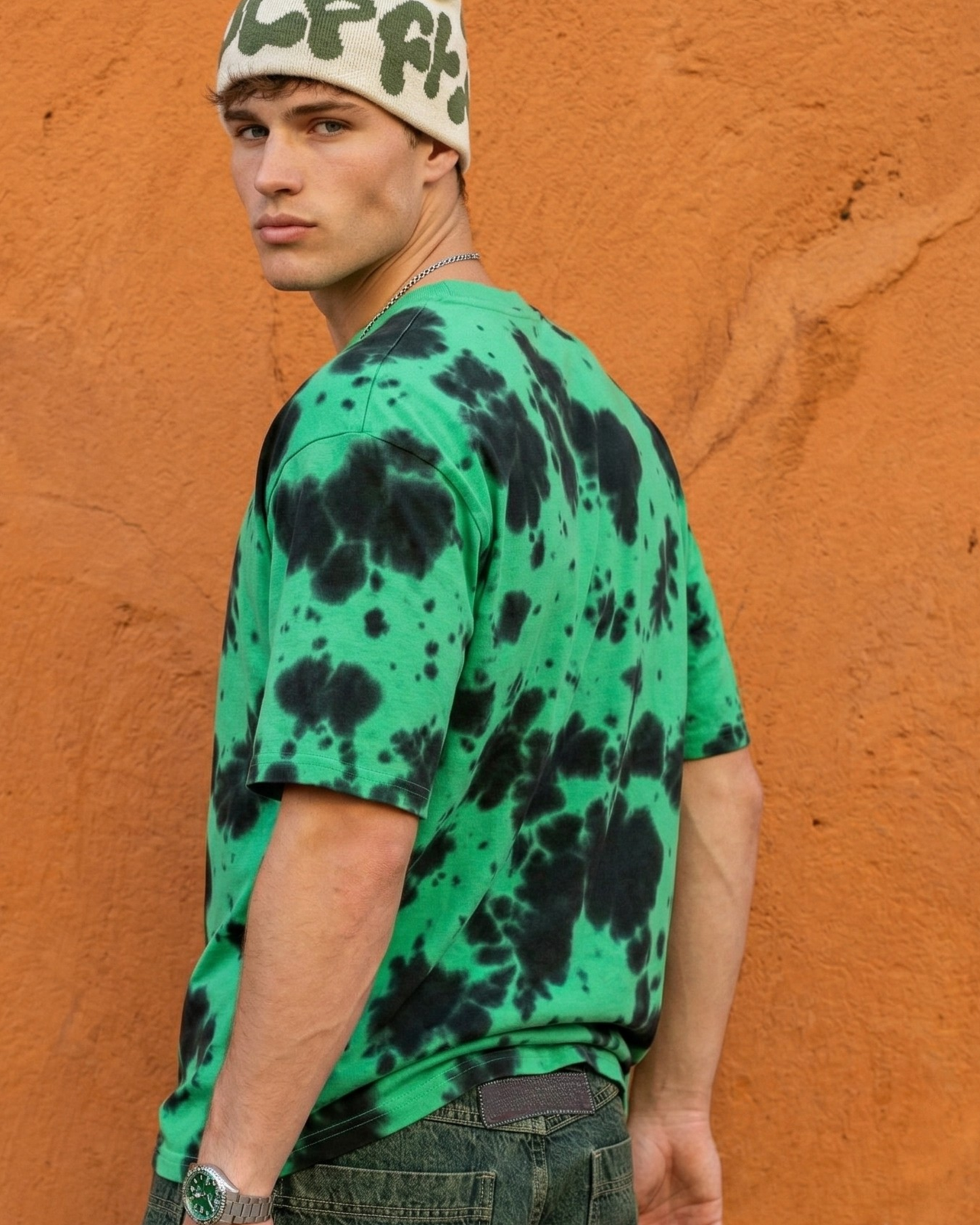 Forest Burn – Tie Dye Oversized Tee