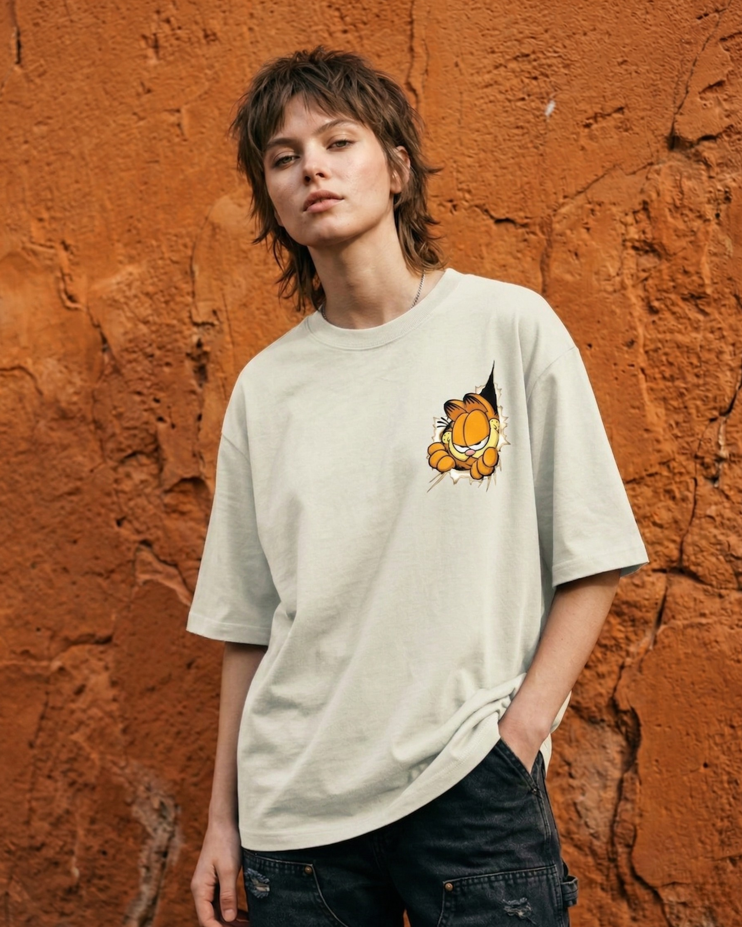 Garfield Breakout - Oversized Tee